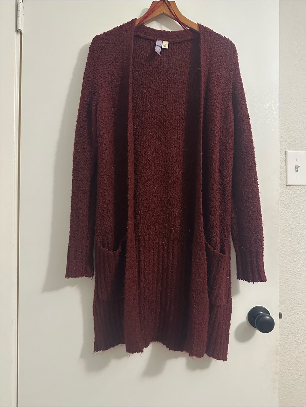 Francesca’s Red Duster Cardigan | Size S | Boho Fall Layering ❤️🍂
